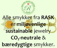 RASK Miljøvenlige Sustainable CO2-neutrale Bæredygtige smykker